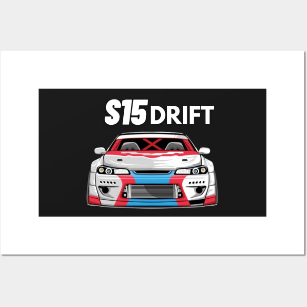 S15 drift Wall Art by MOTOSHIFT